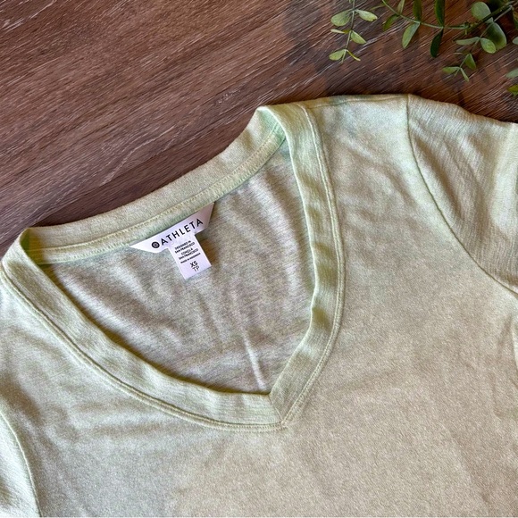 Athleta Breezy Scoop V Neck Tee - Picture 2 of 5